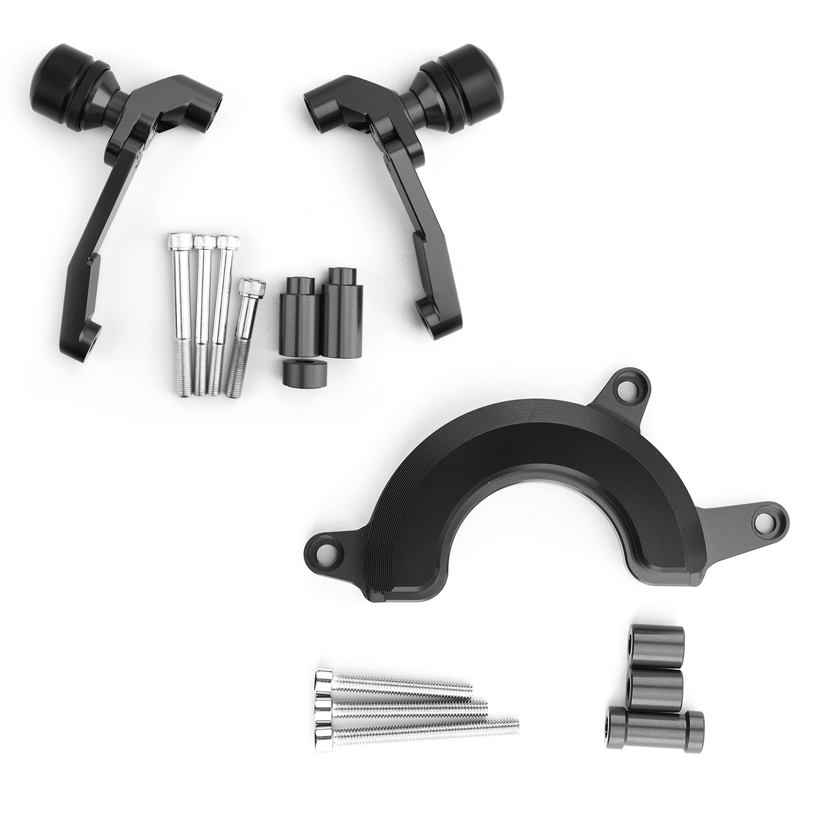 Black Engine Frame Sliders Kit For Honda CB650R 20192021