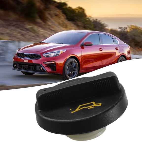 Black Engine Oil Filler Cap For Petrol Engines 2008-2019, Replacement For OEM 26510-26611 And 26510-26610, ABS Construction With Secure Fit Design For Reliable Engine Oil Sealing