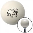 thumbnail image 1 of Black English Bulldog Ivory Shift Knob with M16 x 1.5 Insert Shifter Auto Manual Brody, 1 of 1