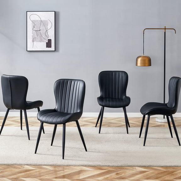 Black Ergonomic Design - Comfortable Seat Size - Home or Office Use - Enhance Sitting Comfort