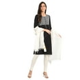 thumbnail image 1 of Black Essential Round Neck Kurta-Large, 1 of 6