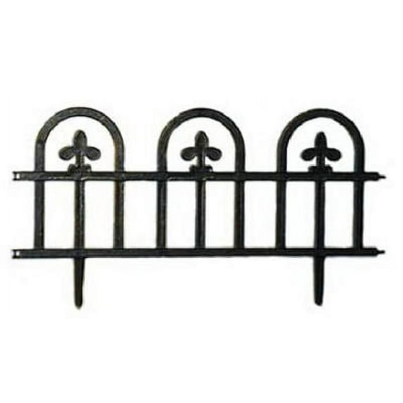 Black Estate Garden Fence, 24", 4 PK., Suncast, WIF8BK