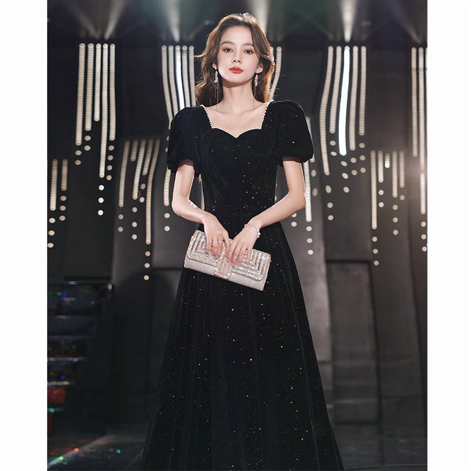 BLACK ELEGANT DRESS main image 0