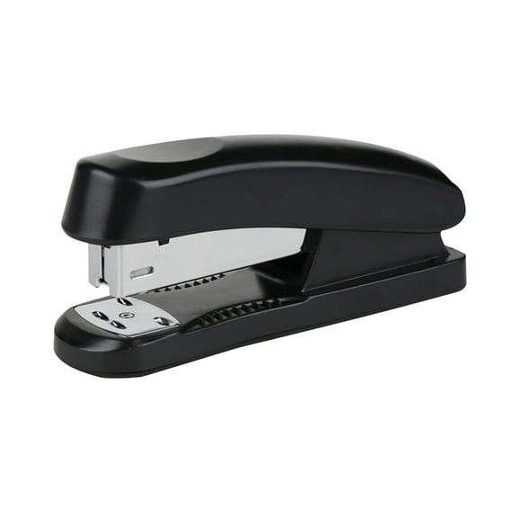 Black Everyday Use Stapler With Comfortable Grip For Securing Multiple Sheets Of Paper Ideal For Desk Organization