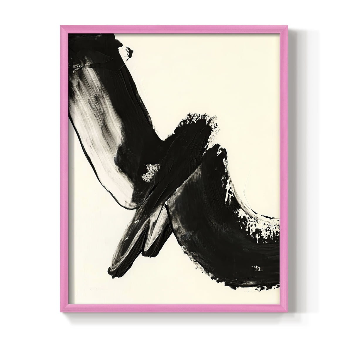Black Expression I in Paper Solid Wood 8 x 10 Framed Print