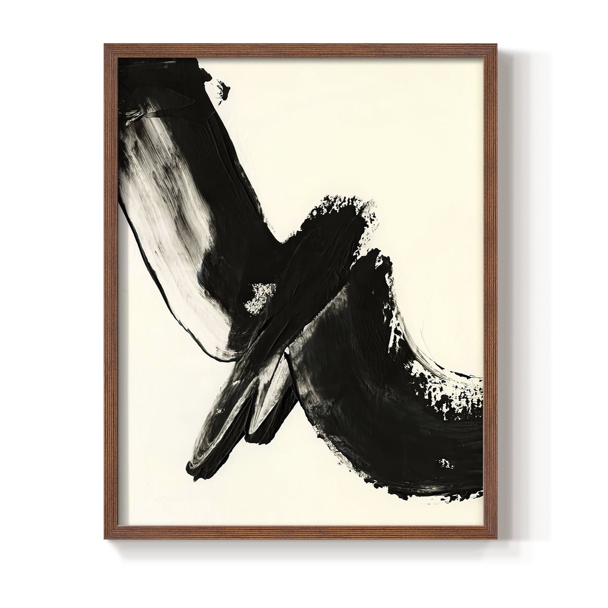 Black Expression I in Paper Solid Wood 8 x 10 Framed Print