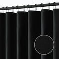 thumbnail image 1 of Black Extra Long Linen Shower Curtain, 108 Inch Long Heavy Duty Fabric Shower Curtain Set with 12 Metal Hooks, Waterproof Decor Machine Washable for Bathroom Bathtub Hotel, 72 x 108, 1 of 14