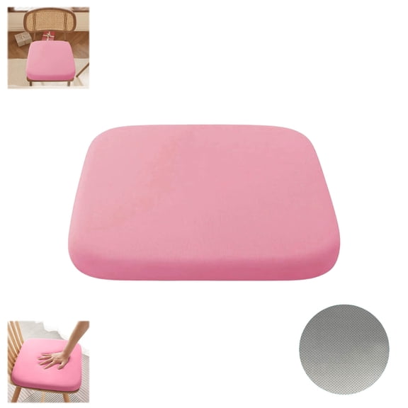 Memory Foam Chair Cushion Student Desk Cushion And Breathable Cotton Exterior For for Dining Office Chairs Pink 13.7"x13.7"x1.57"