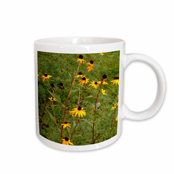 3drose, Black Eye Susan Flowers Swaying in the Breeze, 15oz Mug