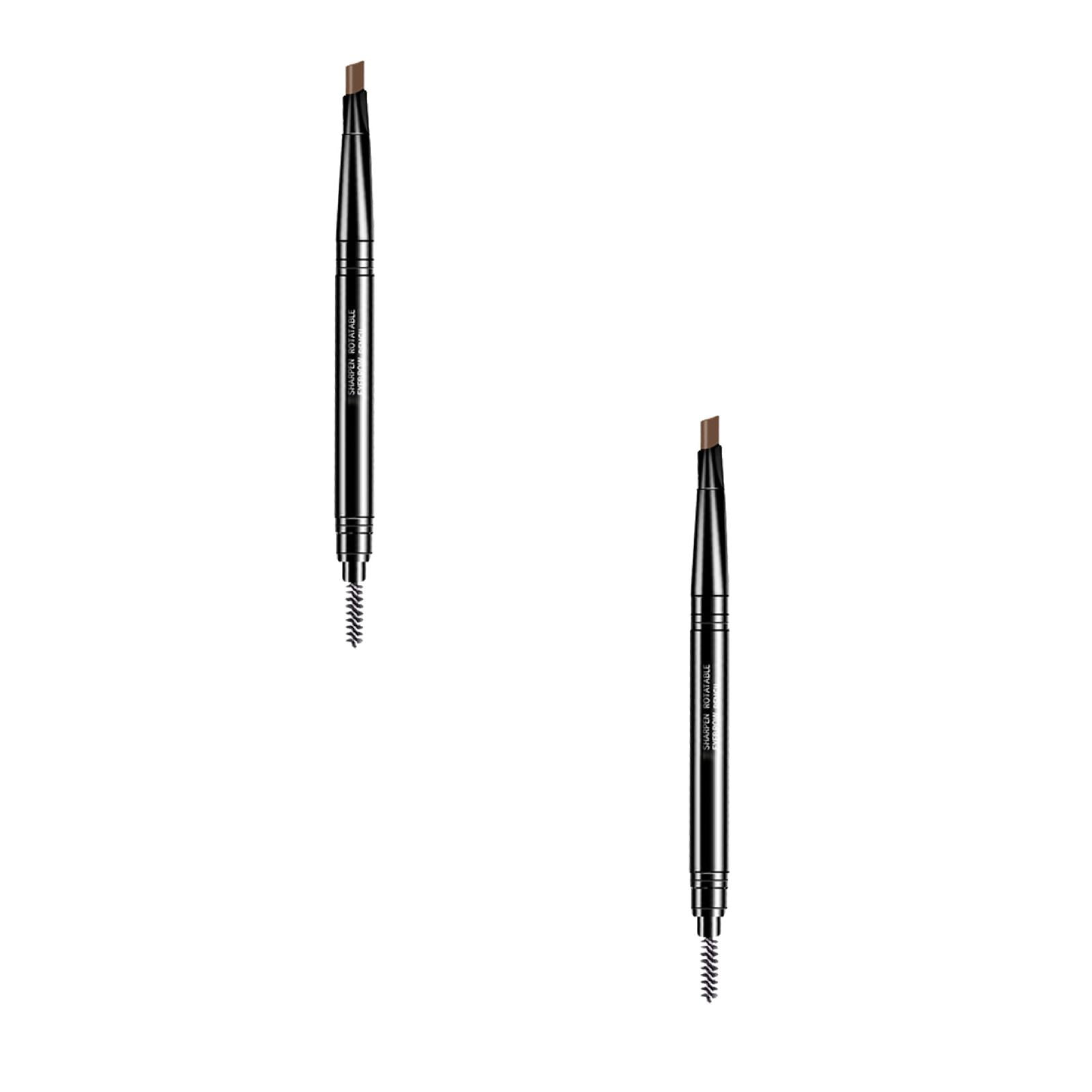 Black Eyebrow Pencil, Double Ended Eyebrow Pencil with Replacement Tip