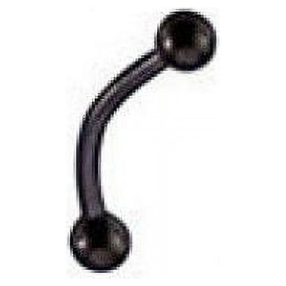 Black Eyebrow Ring 16G Anodized Titanium Curved Barbell Surgical Steel Piercing