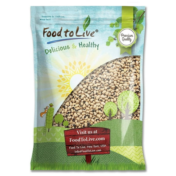 Black-Eyed Peas, 15 Pounds Sproutable, Kosher, Raw, Vegan by Food to Live