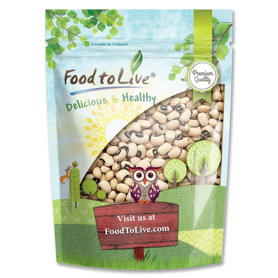 Black-Eyed Peas, 5 Pounds — Sproutable, Kosher, Raw, Vegan — by Food to Live
