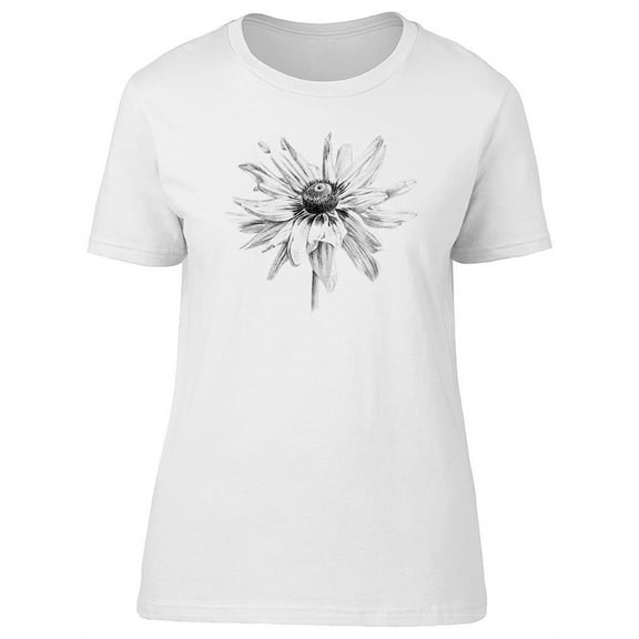 Black Eyed Susan Sketch T-Shirt Women -Image by Shutterstock, Female Small