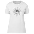 thumbnail image 1 of Black Eyed Susan Sketch T-Shirt Women -Image by Shutterstock, Female XX-Large, 1 of 2