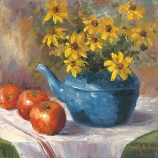 Black Eyed Susans Canvas Art - Cheri Wollenberg (24 x 24)