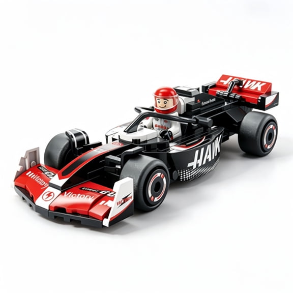 Black F1 Race Car Building Block Set 143 Pieces Formula 1 Pull Back Vehicle Interlocking Construction Bricks Model Kit