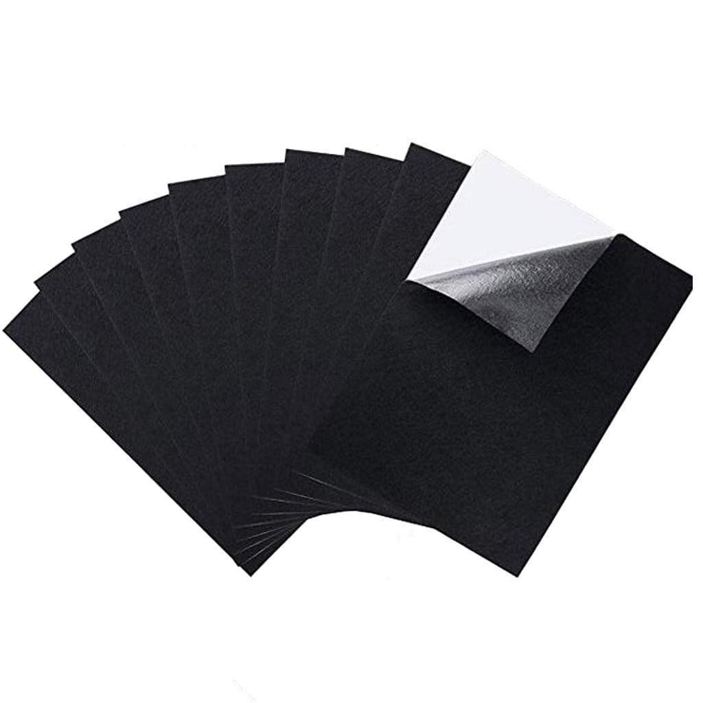 Black Fabric Sheets Multipurpose Velvet Sheet Sticky Glue Back Dining