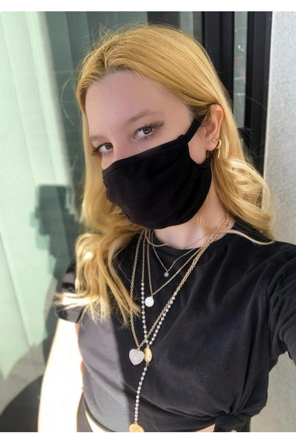 Black Face Mask Hand Made Activity Mask Activity Accessory Washable Mask Reusable Washable Mask Dust Face Mask Cotton Fashion