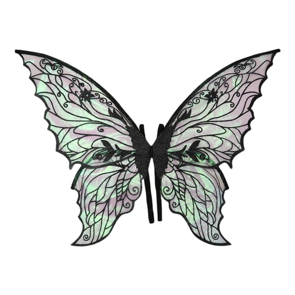 Black Fairy Butterfly for Halloween Cosplay Masquerade, Comfortable Dress Up Angel Costume Accessory for Parties