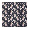 thumbnail image 1 of Black Fairy Star Pattern Square Fitted Tablecloth with Elastic Edge,Square Table Cover,Washable Elastic Table Cover for Home Kitchen Party Decor 36"x36", 1 of 6