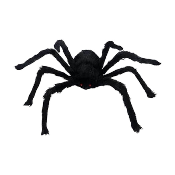 Black Fake Spider, Halloween Decor for Haunted House & Outdoor Wall for Halloween Props Home Party Decoration Supplies