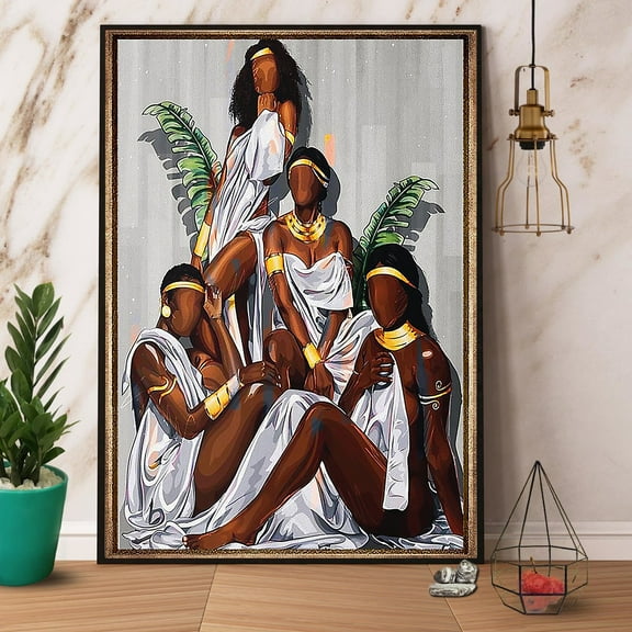 Black Family Black Culture Satin Poster Wall Art Decor 11 x 17 Inch Poster