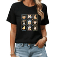 thumbnail image 1 of Black Fashion Easter Print Tshirt Graphic Tees Shirts Cute Animal Egg Print Trendy S-5XL Tops, 1 of 5