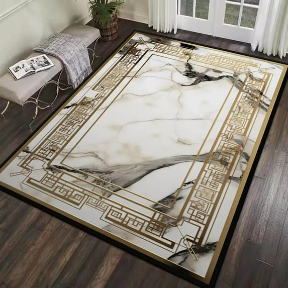 Black Fashion for Living Room Carpets Bedroom Decor Nons-slip Floor Mats Big Size Rugs Modern Home Decoration Lounge Area Carpet