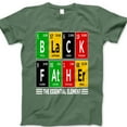 thumbnail image 1 of Black Father The Essential Element T-Shirt – Periodic Table Style Gift Tee – Funny Father's Day Shirt for Black Dads, Science Inspired Graphic Tee for Men, 1 of 7