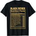 thumbnail image 1 of Black Father Fathers Day King Nutrition Facts Dad Grandpa T-Shirt, 1 of 4