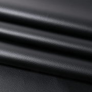Black Faux Leather Fabric - 120in 54in Synthetic Imitation Leather Sheets 0.5mm Thick Vinyl Marine Weatherproof Material for Upholstery Crafts, DIY Sewings