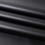 Black Faux Leather Fabric - 120in×54in Synthetic Imitation Leather Sheets 0.5mm Thick Vinyl Marine Weatherproof Material for Upholstery Crafts, DIY Sewings