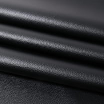 Black Faux Leather Fabric - 24in×54in Synthetic Imitation Leather Sheets 0.5mm Thick Vinyl Marine Weatherproof Material for Upholstery Crafts, DIY Sewings