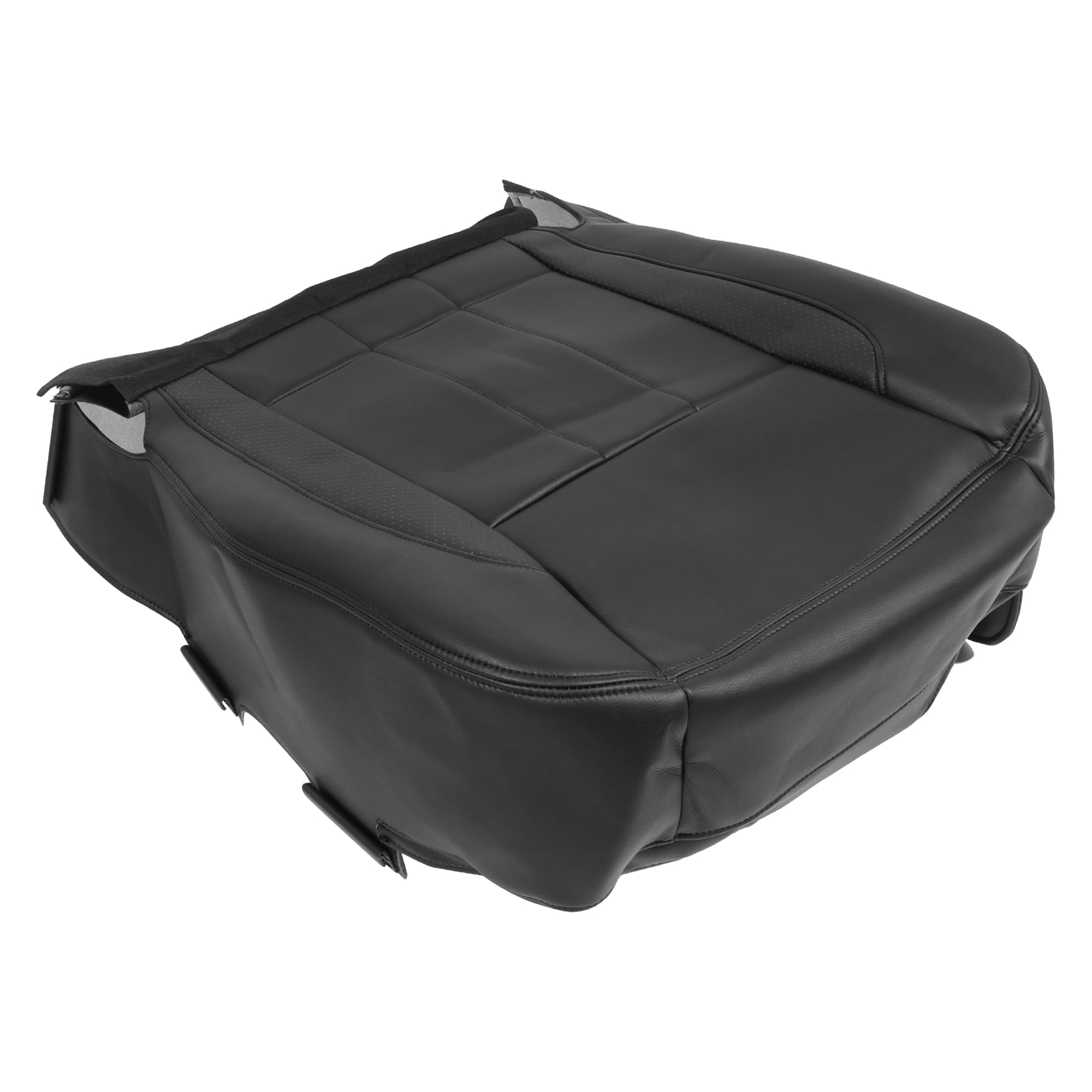 Black Faux Leather Front Seat Bottom Cover Seat Cover Protector Replacement for Dodge for Ram 2006-2009