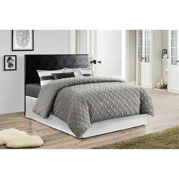 Black Faux Leather Headboard - Wall - Mountable Option - Bedroom Ambiance - Multiple Color Alternatives