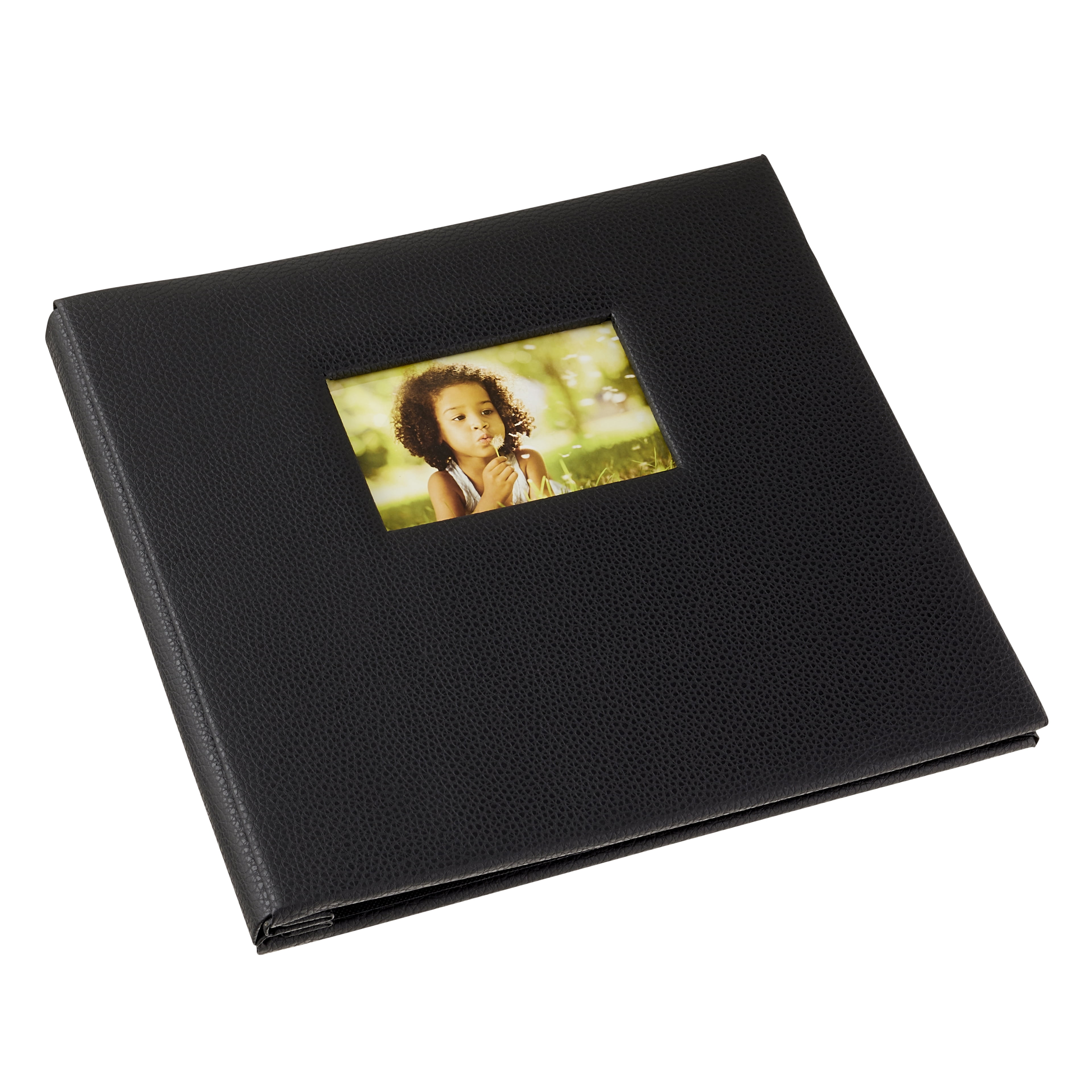 Black Faux Leather 12" x 12" Scrapbook Album