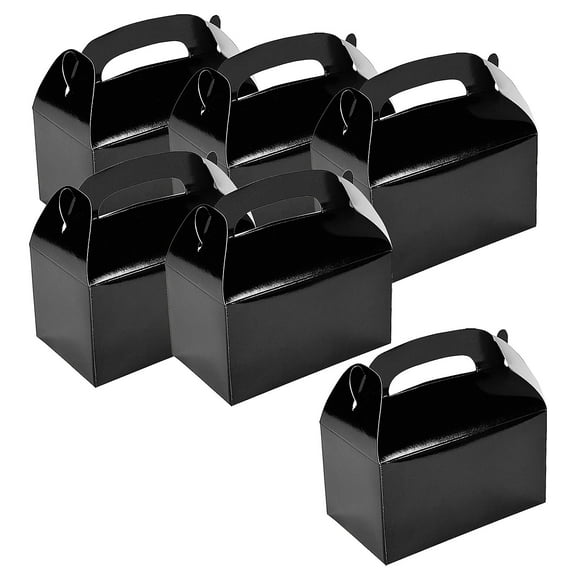 Black Favor Boxes Bulk 48 Pc