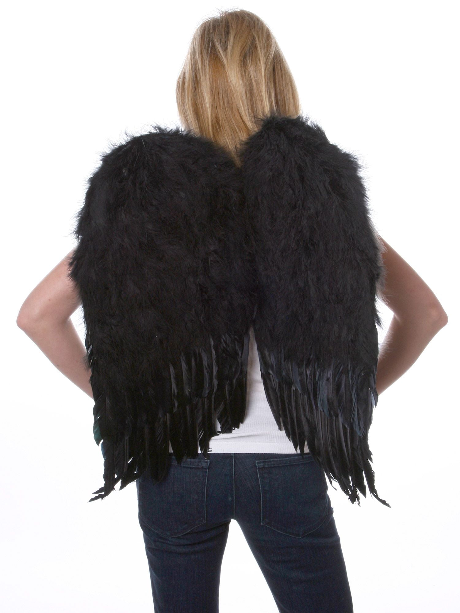 Black Feather Up Wings Adult - Walmart.com
