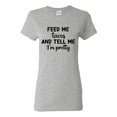 thumbnail image 1 of Black Feed Me Tacos And Tell Me I'm Pretty Cinco de Drinco Cinco De Mayo Womens T-Shirt, Heather Grey, 3X-Large, 1 of 5
