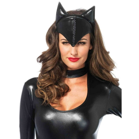 Black Feline Femme Fatale Cat Mask