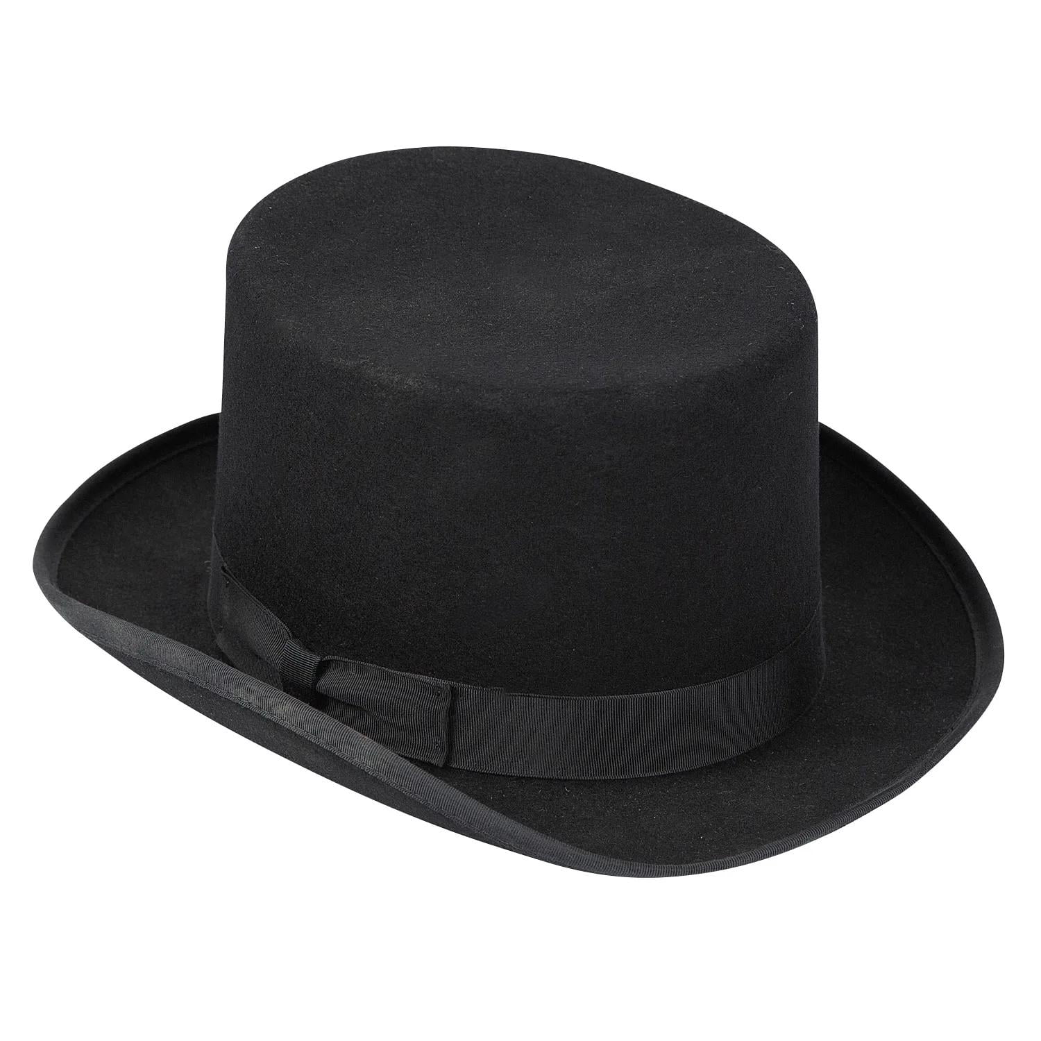Black Felt Quality Top Hat Adult Halloween Accessory