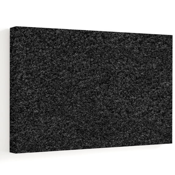 Black Felt Texture Canvas Wall Art, Minimalist Solid Mottled Surface ...