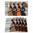 thumbnail image 1 of Black Female Placemats Set of 4, African Women Geometric Abstract Art Placemats for Dining Table, Place Mats for Kitchen Tabletop, Waterproof Wipeable Dining Table Mats Set, 1 of 9