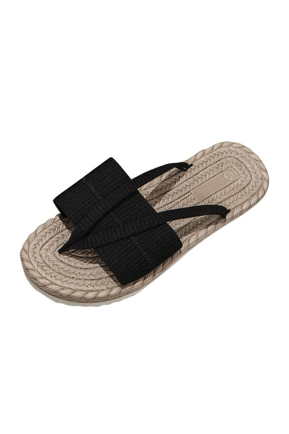 Black Female Spring Flip Flops Open Toe Versatile Design Ideal For Outdoor Fun And Everyday Use Beach