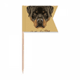 thumbnail image 1 of Black Ferocious Rottweiler Dog Pet Animal Toothpick Flags Labeling Marking for Party Cake Food Cheeseplate, 1 of 3