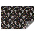 thumbnail image 1 of Black Festive Skull Pattern Rectangle Tablecloth 60"x84",Waterproof Polyester Rectangle Table Cloth, Wipeable Spillproof Polyester Tablecloth for Dining, Camping, Indoor and Outdoor, 1 of 5