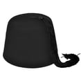 thumbnail image 1 of Black Fez with Black Tassel - XL - Black, 1 of 1