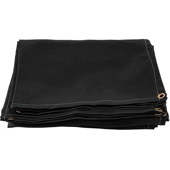 Black Fiberglass Welding Blanket 6x10 Ft, Fire Retardant Heat Resistant Mat, Portable Welding Cover with Carry Bag for Thermal Insulation & Protection