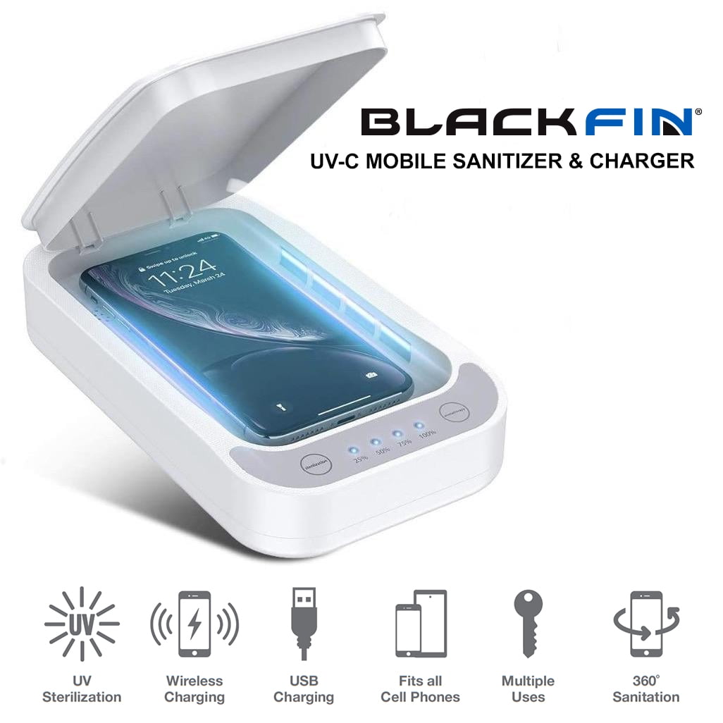 Black Fin UVC Phone Sanitizer Charger Walmart